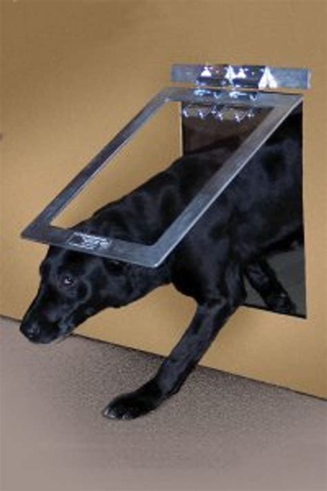 metal dog house door|doggy door for dog house.